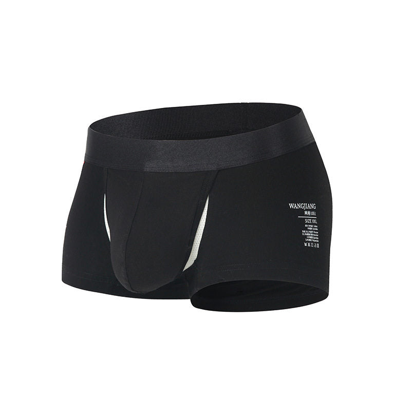 Men's Separated-Pouch Cotton Boxer Briefs – Sexy "Space Capsule" Design