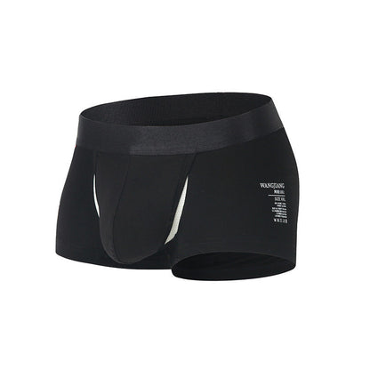 Men's Separated-Pouch Cotton Boxer Briefs – Sexy "Space Capsule" Design