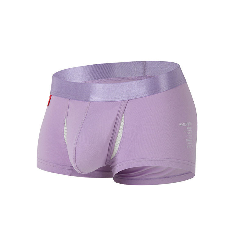 Men's Separated-Pouch Cotton Boxer Briefs – Sexy "Space Capsule" Design
