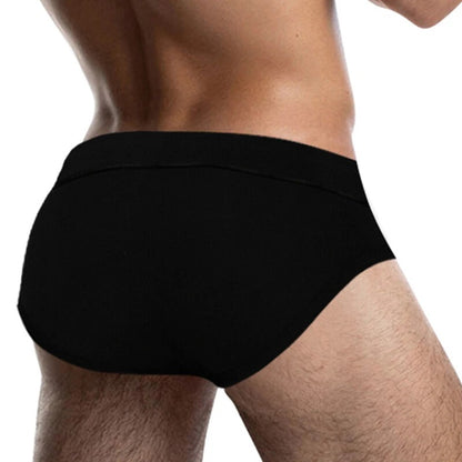 Mens Cotton Briefs Low Waist Bikini Panties Pouch Breathable Underwear
