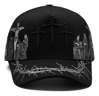 Three Crosses Themed Cap