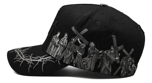 Three Crosses Themed Cap