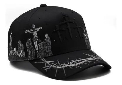 Three Crosses Themed Cap