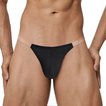 Sexy Men's Summer Modal Briefs with Sheer Waistband