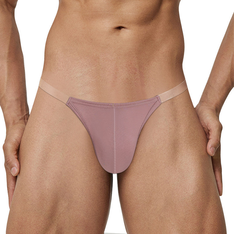 Sexy Men's Summer Modal Briefs with Sheer Waistband
