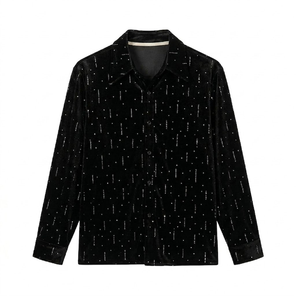 Simple Silver Shining Shirt