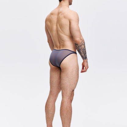 Sheer edge-sealed sexy briefs