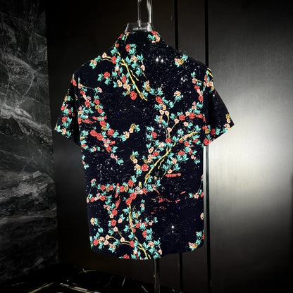 Men's Full-print Floral Short-sleeve T-shirt