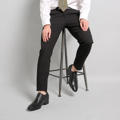 Men's New Square Toe Black Dress Shoes
