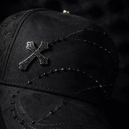 Bible Long Chain Black Cap