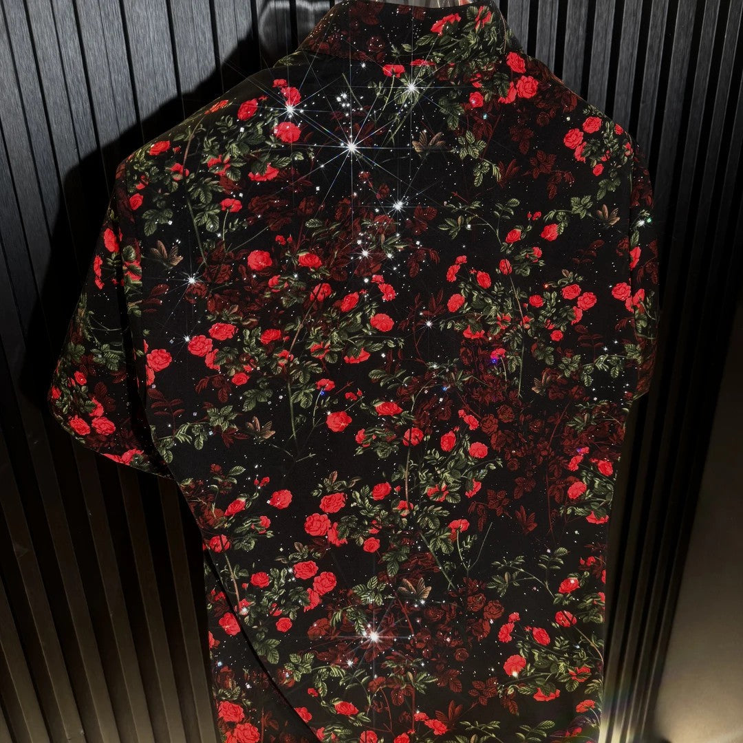 Men's Ice Rose Print Shirt