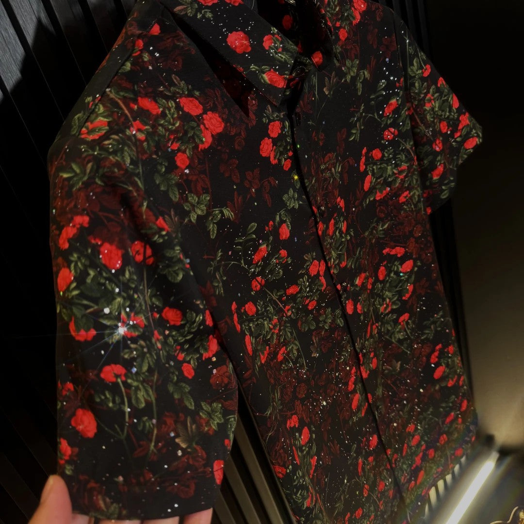 Men's Ice Rose Print Shirt